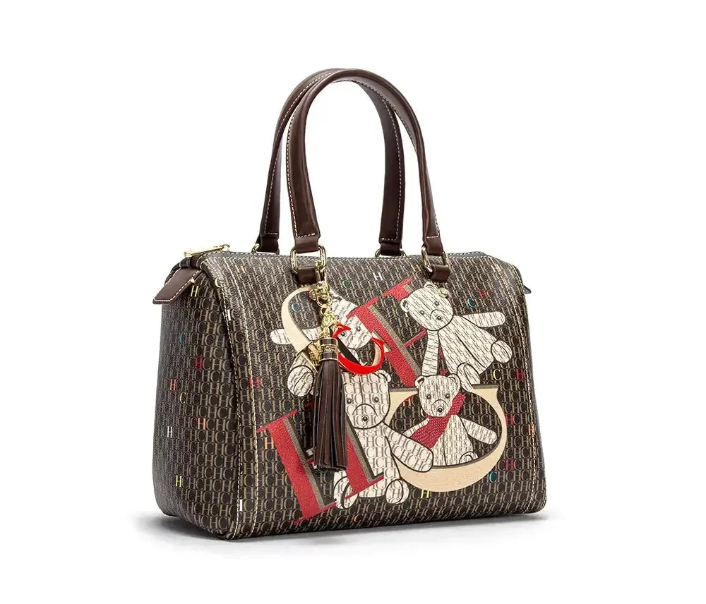 CH Women's Handbag Fashion Luxury Design 2024 Spring New Color Printed Letter Women's Commuter Crossbody Bag