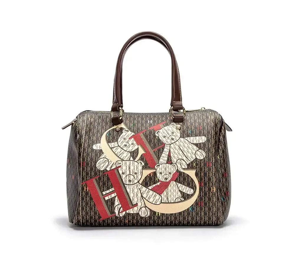 CH Women's Handbag Fashion Luxury Design 2024 Spring New Color Printed Letter Women's Commuter Crossbody Bag
