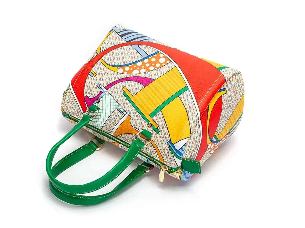 CH Women's Handbag Fashion Luxury Design 2024 Spring New Color Printed Letter Women's Commuter Crossbody Bag
