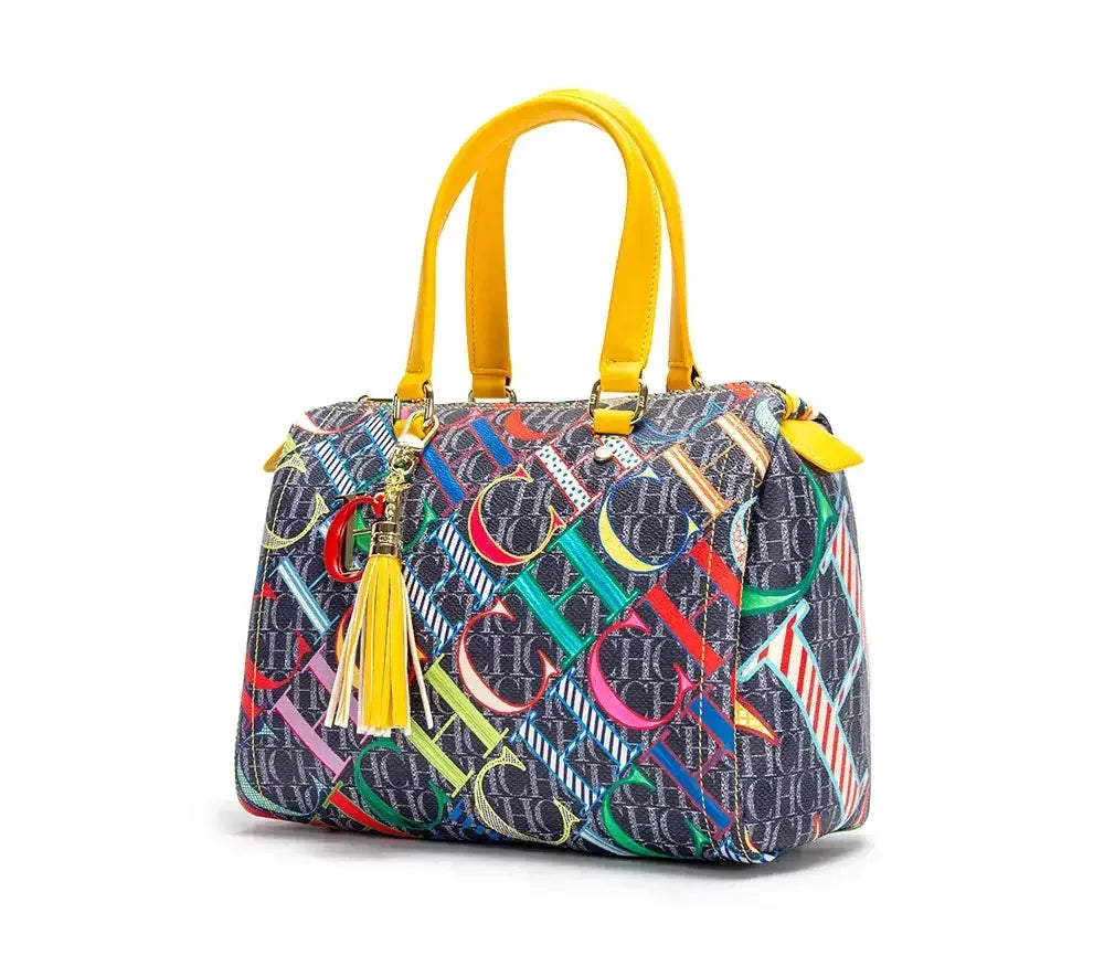 CH Women's Handbag Fashion Luxury Design 2024 Spring New Color Printed Letter Women's Commuter Crossbody Bag