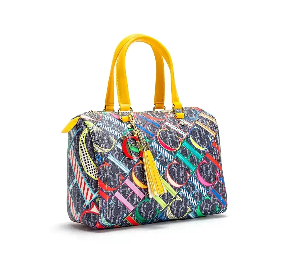 CH Women's Handbag Fashion Luxury Design 2024 Spring New Color Printed Letter Women's Commuter Crossbody Bag