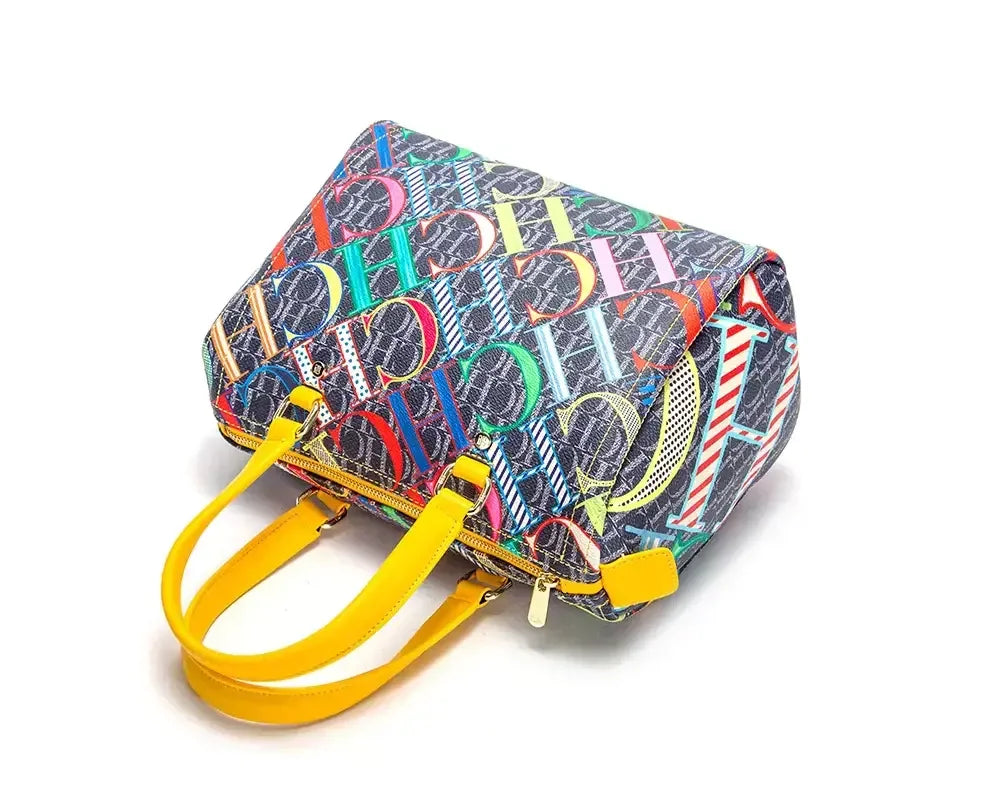 CH Women's Handbag Fashion Luxury Design 2024 Spring New Color Printed Letter Women's Commuter Crossbody Bag