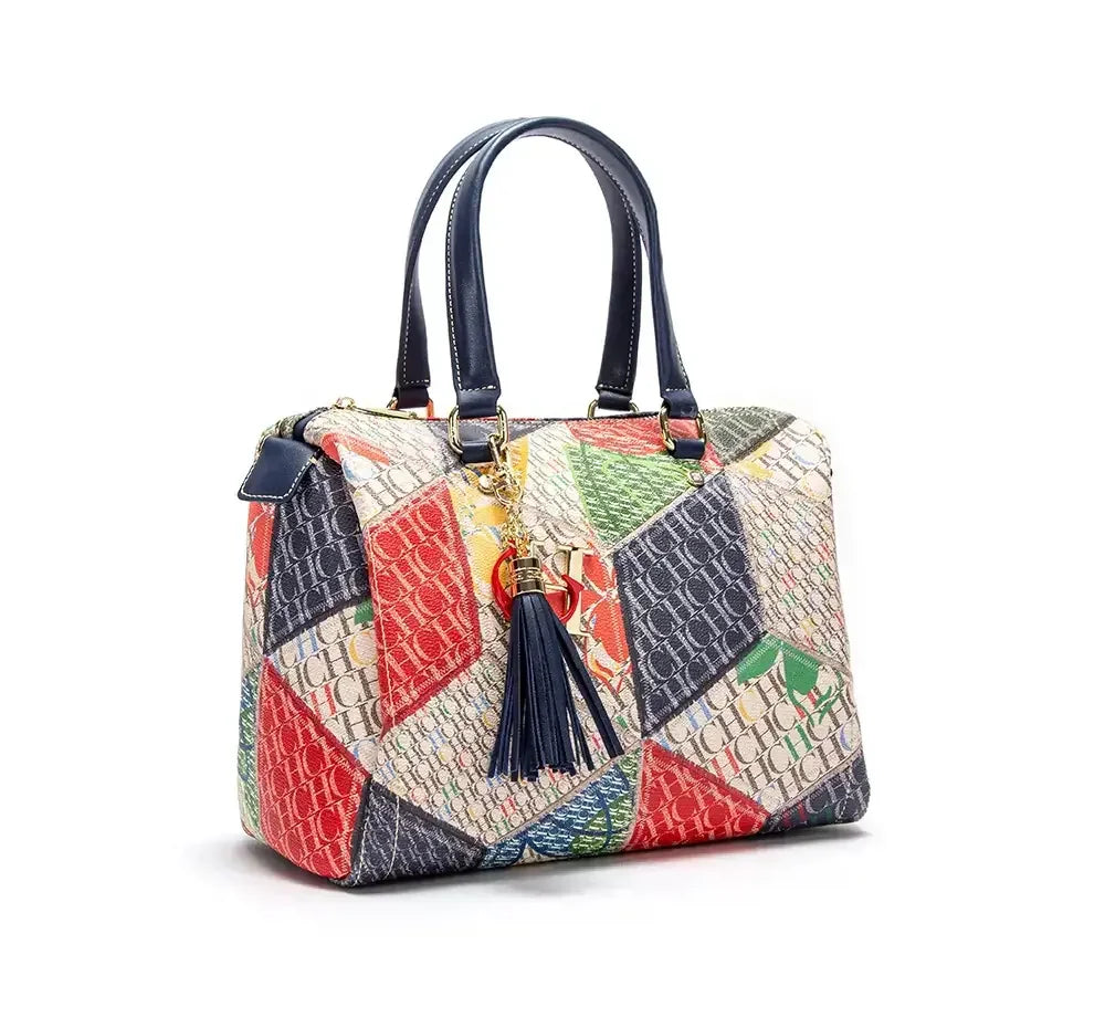 CH Women's Handbag Fashion Luxury Design 2024 Spring New Color Printed Letter Women's Commuter Crossbody Bag