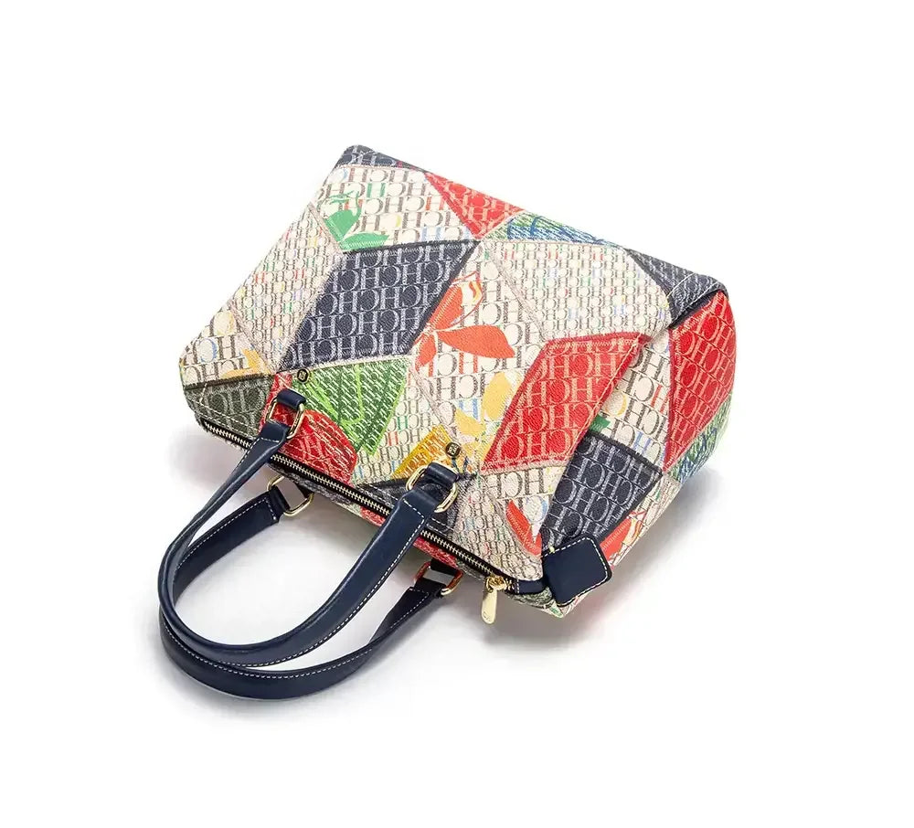 CH Women's Handbag Fashion Luxury Design 2024 Spring New Color Printed Letter Women's Commuter Crossbody Bag