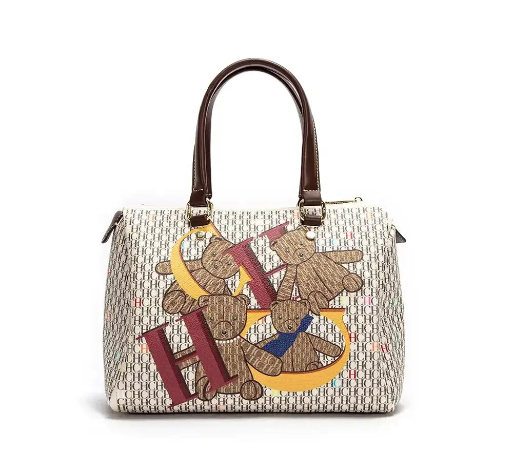 CH Women's Handbag Fashion Luxury Design 2024 Spring New Color Printed Letter Women's Commuter Crossbody Bag