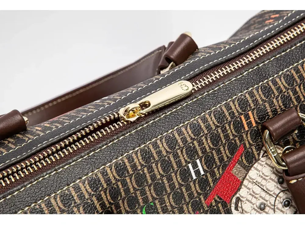 CH Women's Handbag Fashion Luxury Design 2024 Spring New Color Printed Letter Women's Commuter Crossbody Bag