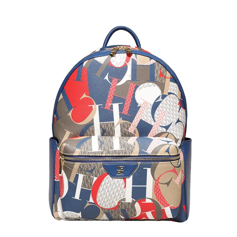 CH Women's Shoulder Bag Fashion Versatile Women's Backpack Large Capacity Daily Casual Style Premium Feeling Unique Print Patter