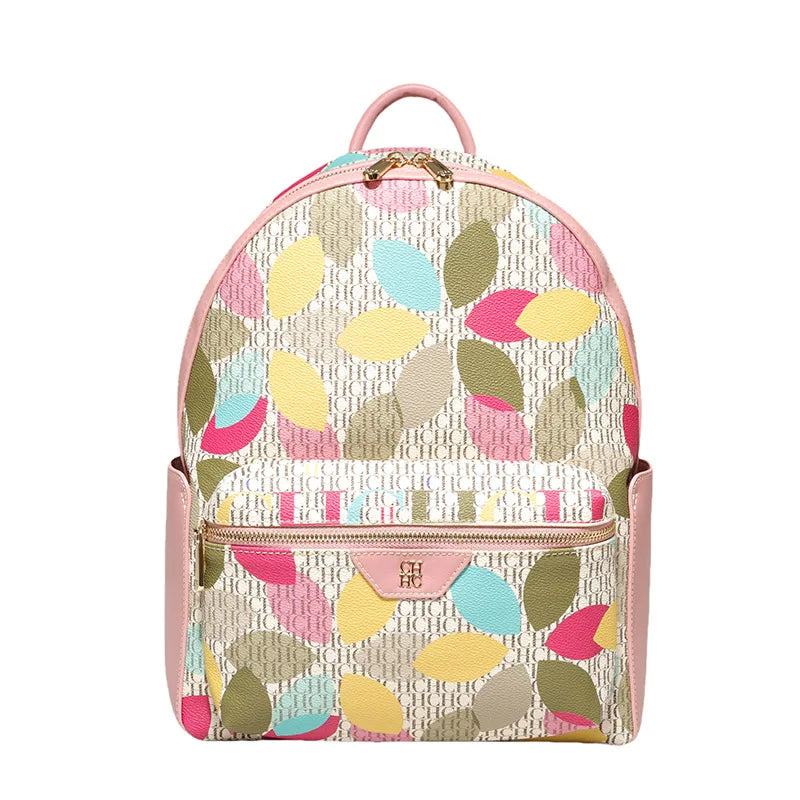 CH Women's Shoulder Bag Fashion Versatile Women's Backpack Large Capacity Daily Casual Style Premium Feeling Unique Print Patter