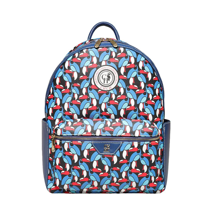 CH Women's Shoulder Bag Fashion Versatile Women's Backpack Large Capacity Daily Casual Style Premium Feeling Unique Print Patter