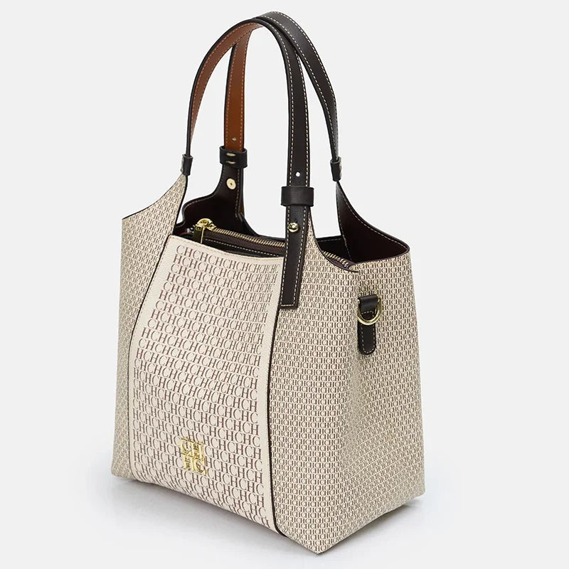 CH Fashion Letter Printed Design Women's Handbag High-end Light Luxury Brand Large Capacity Women's Tote Bag