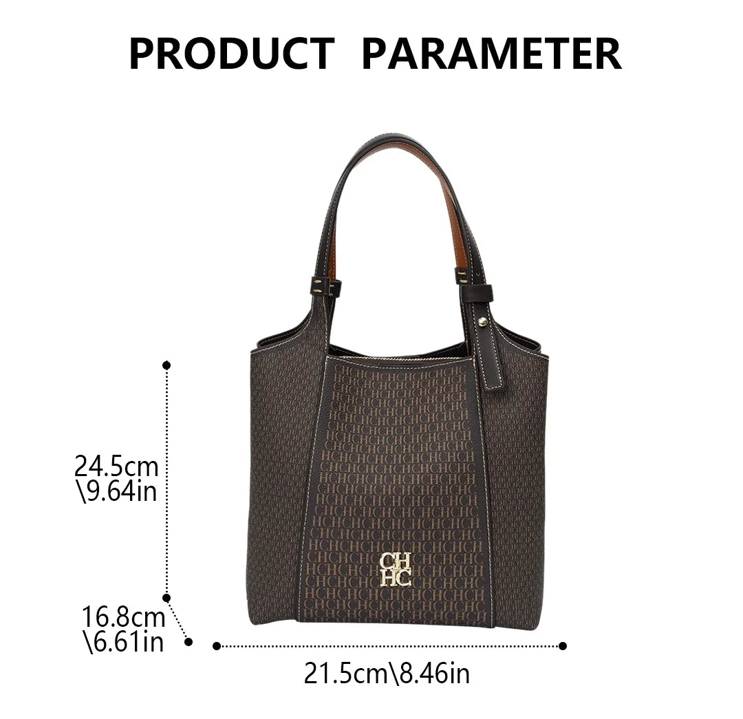 CH Fashion Letter Printed Design Women's Handbag High-end Light Luxury Brand Large Capacity Women's Tote Bag