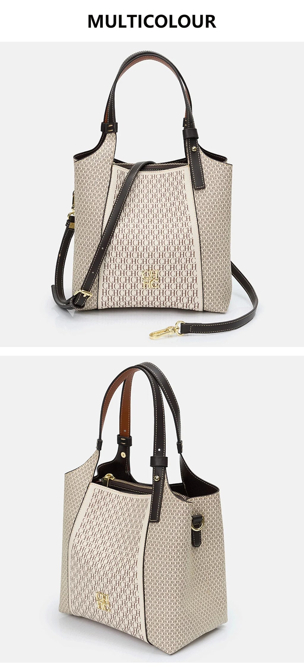 CH Fashion Letter Printed Design Women's Handbag High-end Light Luxury Brand Large Capacity Women's Tote Bag