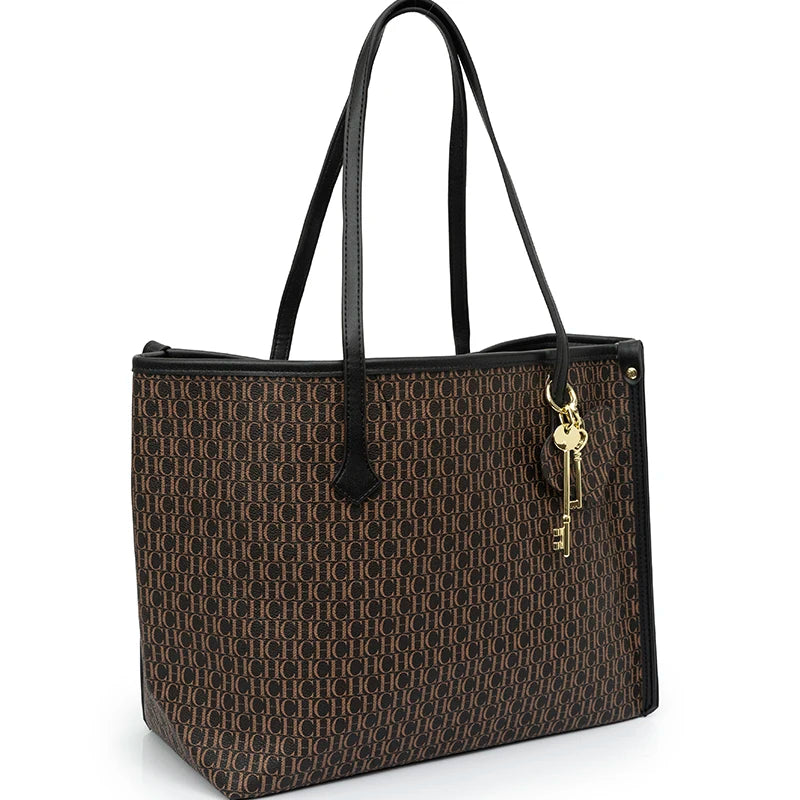 CH Connected Key Accessories Pendant Brand Large Capacity Multifunctional Classic Women's Tote Bag 2025 New Women's Shoulder Bag