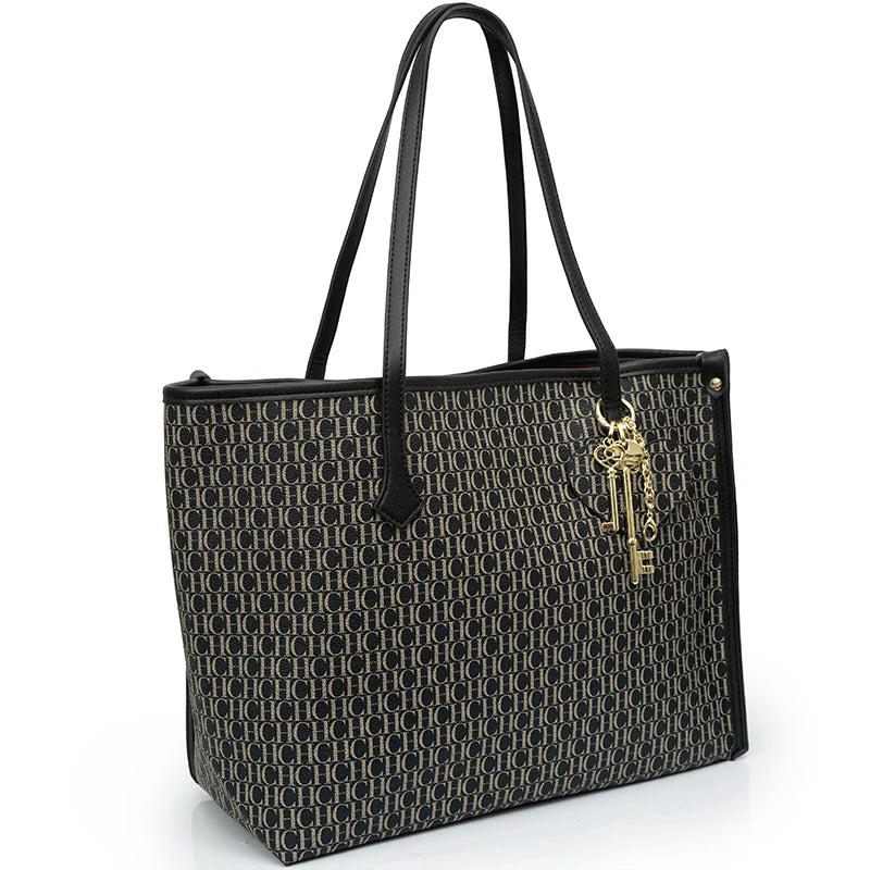 CH Connected Key Accessories Pendant Brand Large Capacity Multifunctional Classic Women's Tote Bag 2025 New Women's Shoulder Bag