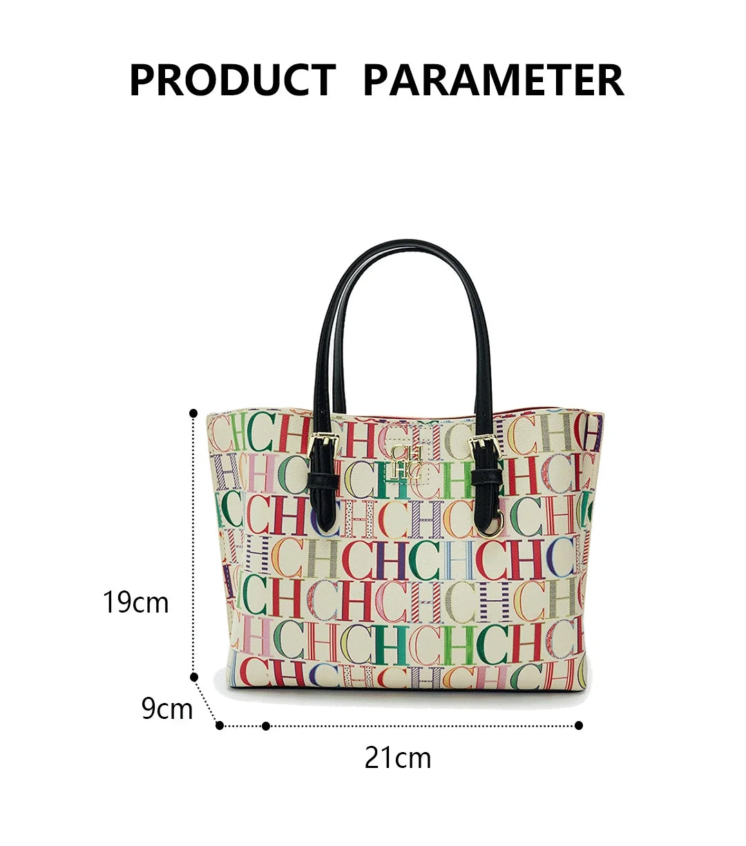 CH Large Capacity Handbag High Quality Letter Design Women's Classic Models Brand Elegant Fashion Crossbody Gift Multi-color