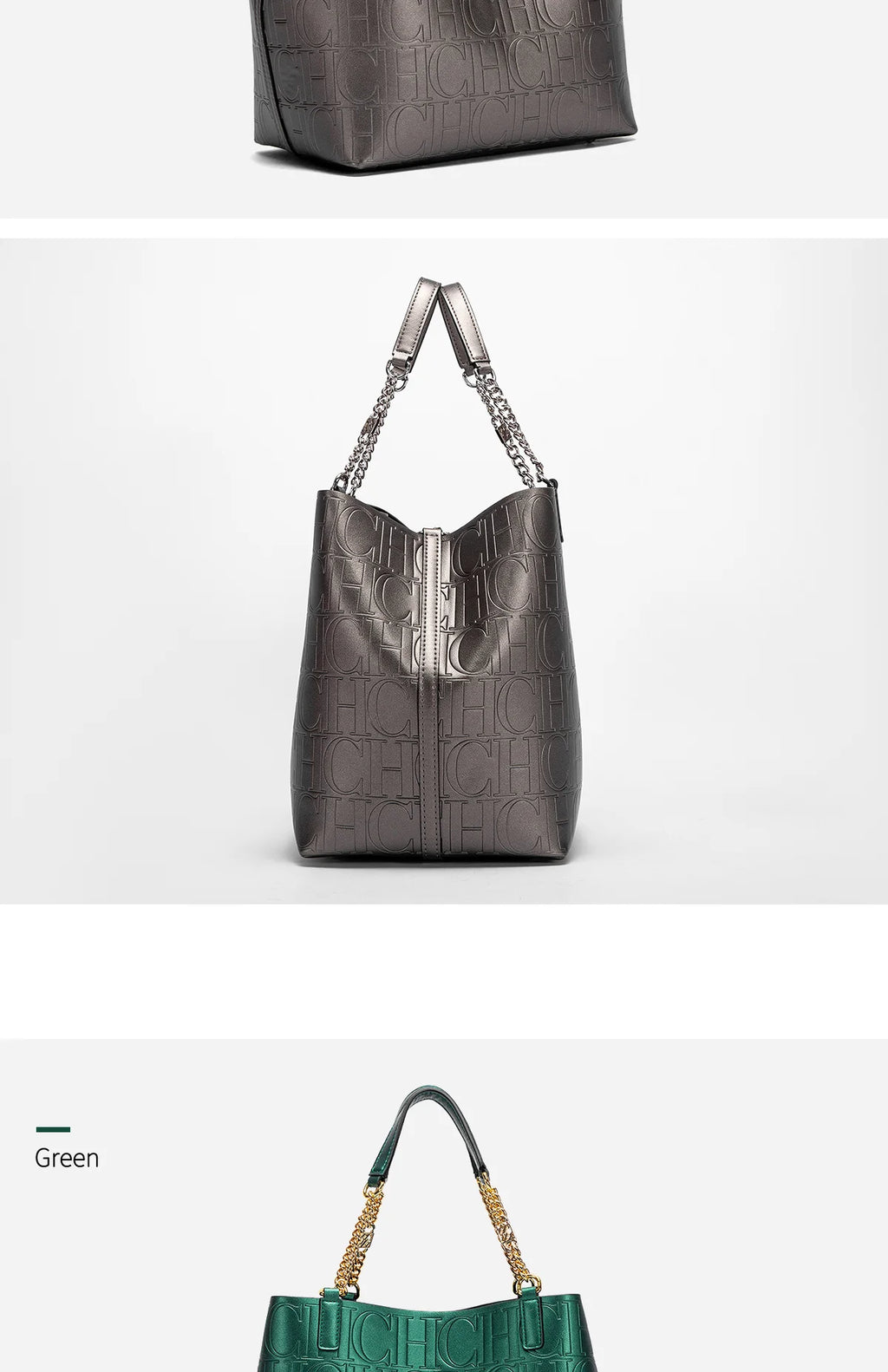 CH Ladies Tote Bag Versatile Superior Sense of Solid Colour Women's Large-capacity Tote Bag Simple Style Daily Fashion Style