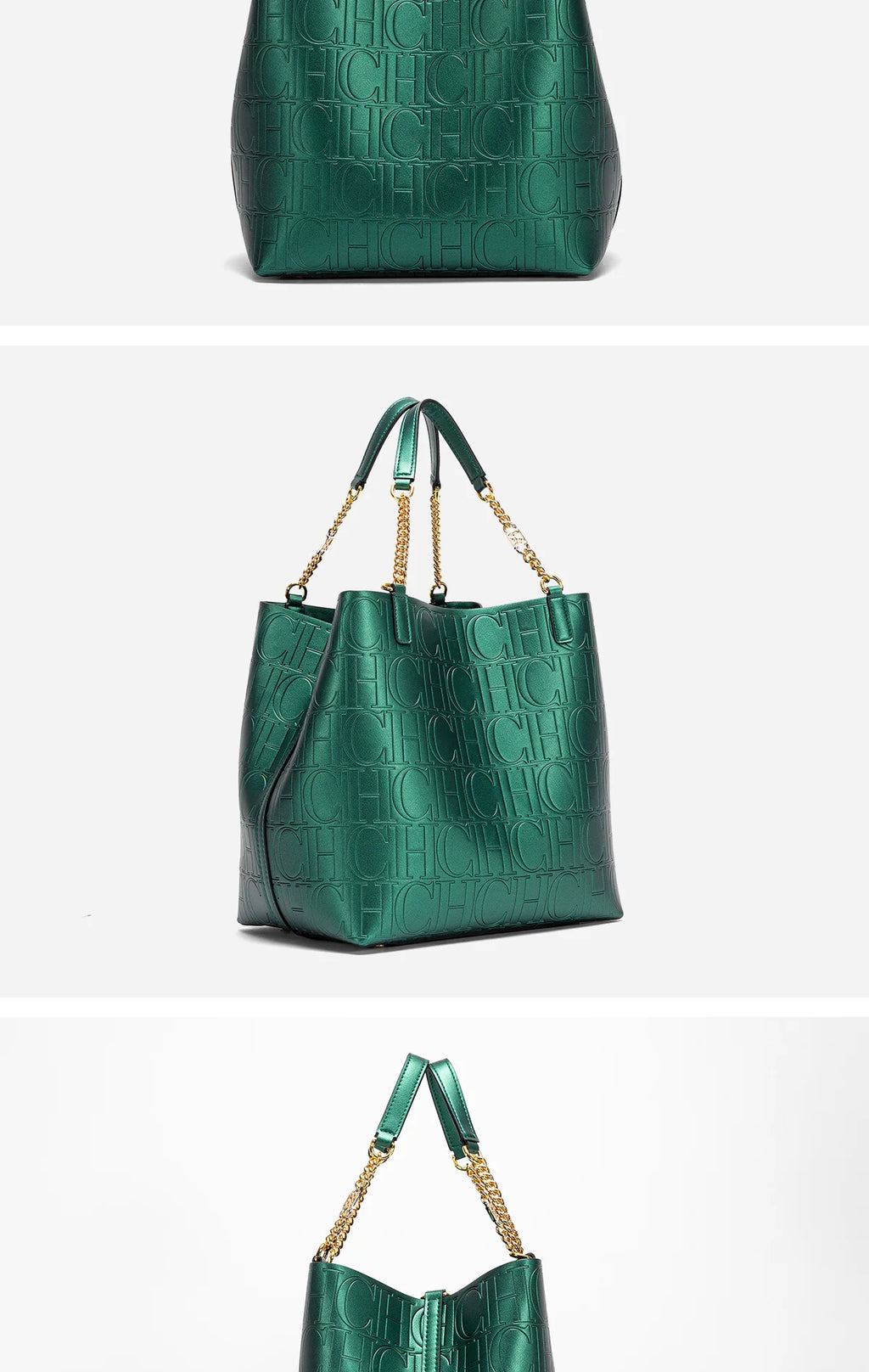 CH Ladies Tote Bag Versatile Superior Sense of Solid Colour Women's Large-capacity Tote Bag Simple Style Daily Fashion Style