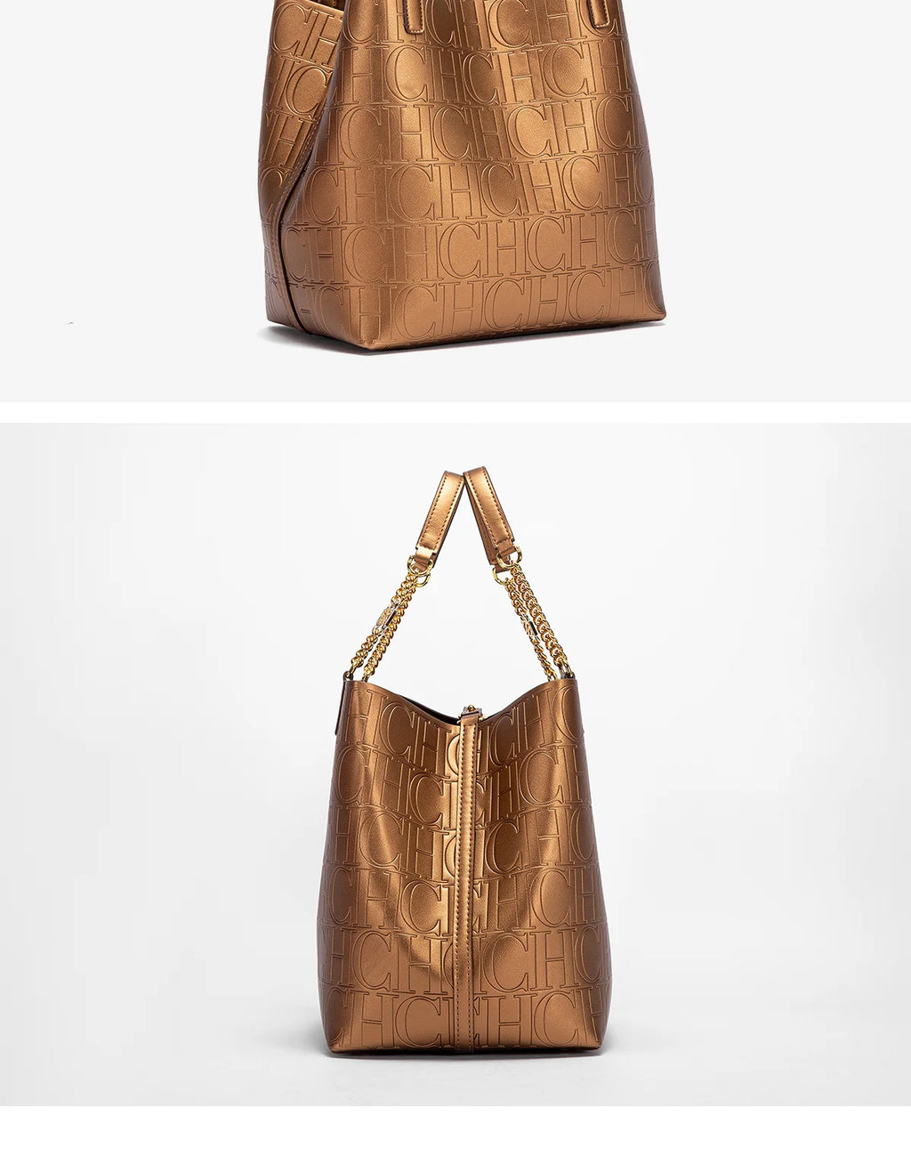 CH Ladies Tote Bag Versatile Superior Sense of Solid Colour Women's Large-capacity Tote Bag Simple Style Daily Fashion Style