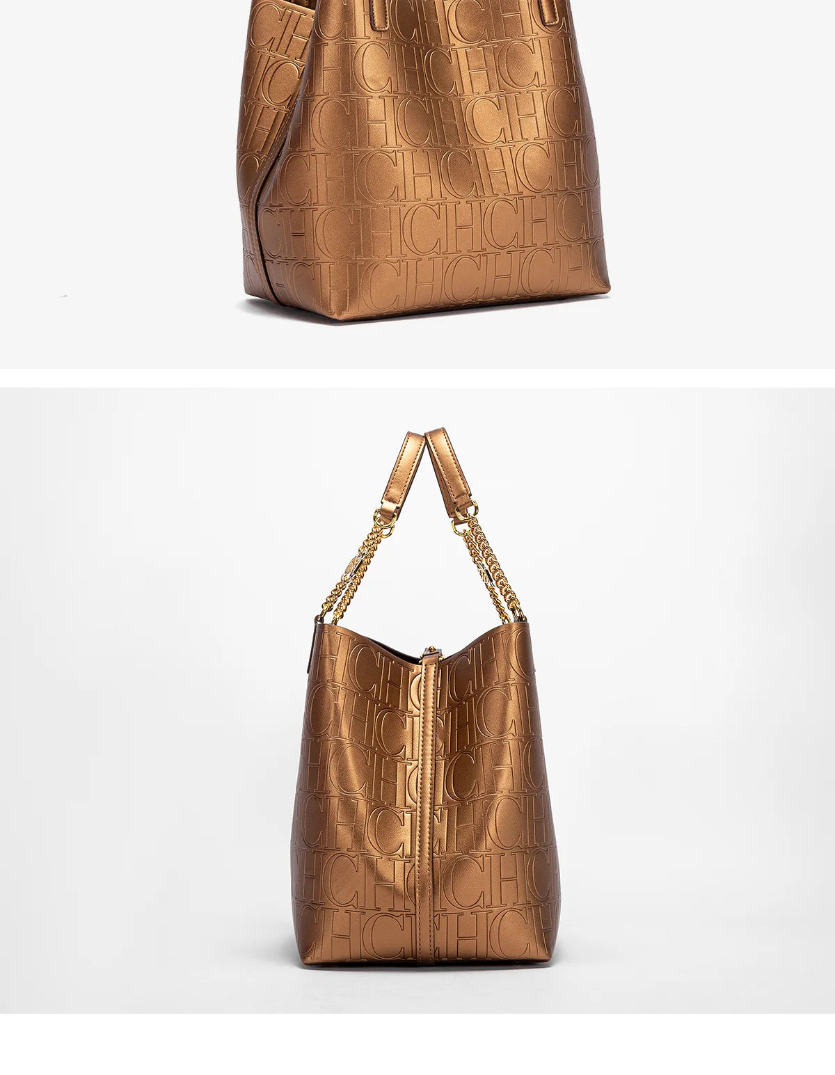 CH Ladies Tote Bag Versatile Superior Sense of Solid Colour Women's Large-capacity Tote Bag Simple Style Daily Fashion Style