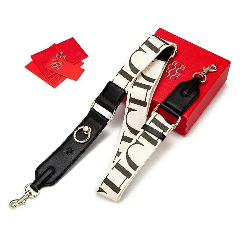 CH Women's Portable Shoulder Strap Fashion Luxury Brand Retro Classic Jacquard Texture Luggage Accessories Luggage Accessories