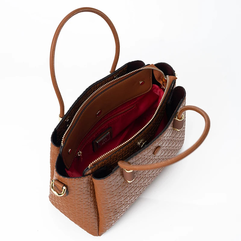 CH High Quality Metal Connection Brand Monogram Print Fashion Women's Tote Bag Large Capacity Commuter Versatile Tote Bag