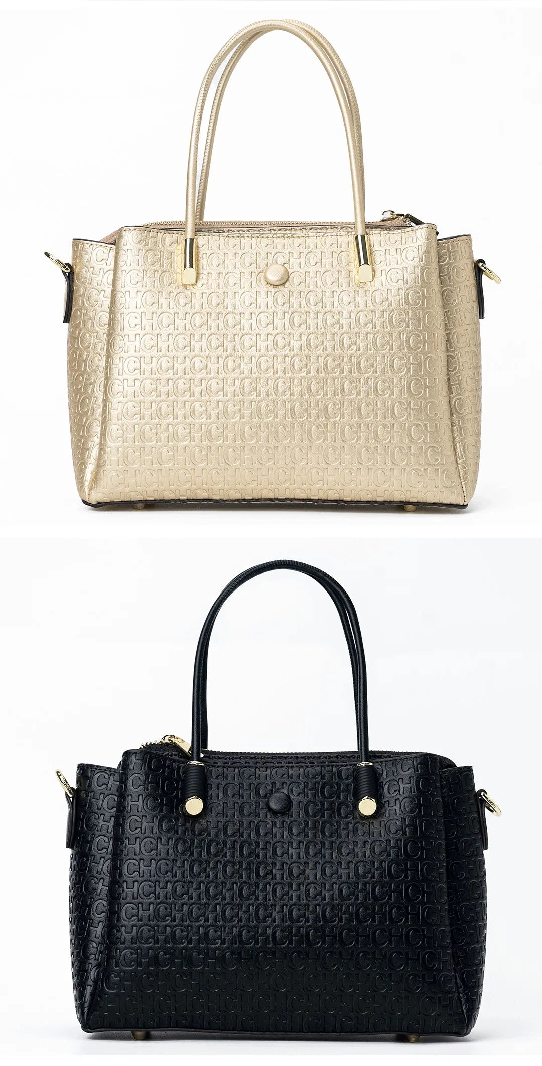 CH High Quality Metal Connection Brand Monogram Print Fashion Women's Tote Bag Large Capacity Commuter Versatile Tote Bag