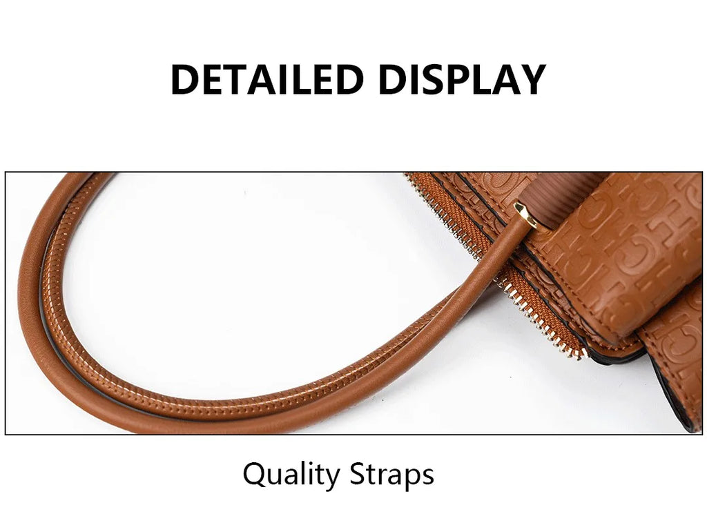 CH High Quality Metal Connection Brand Monogram Print Fashion Women's Tote Bag Large Capacity Commuter Versatile Tote Bag
