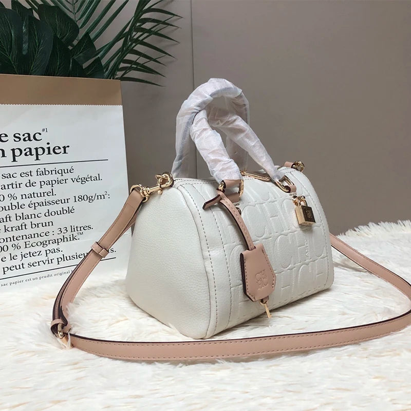 CH High Quality PU Material Multifunctional Tote Bag Zipper Lock Fashion Design Large Capacity Printed Commuter Tote Bag