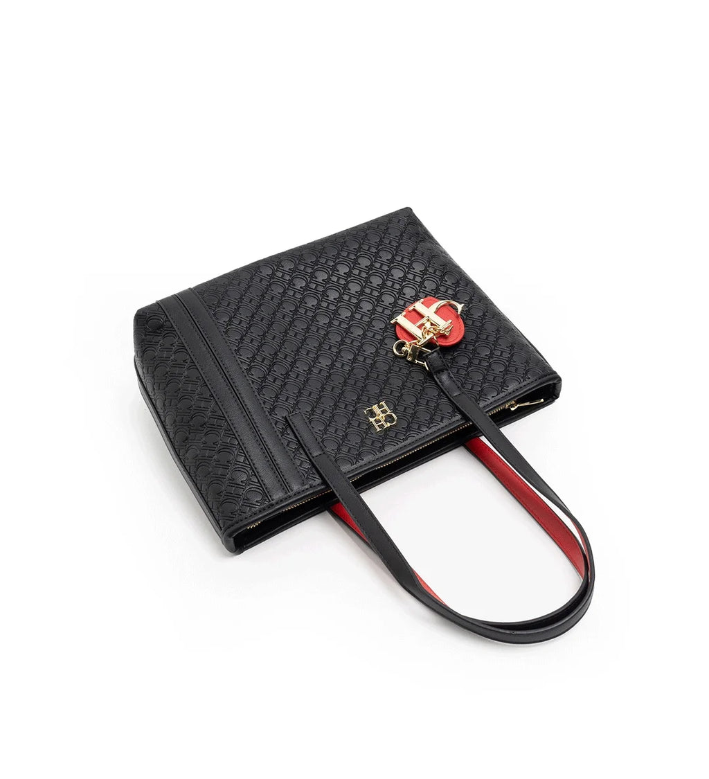 CH Solid Color Large Capacity Women's Shoulder Bag Everyday Multi-Functional Style Crossbody Bag Monogram Printed Tote Bag