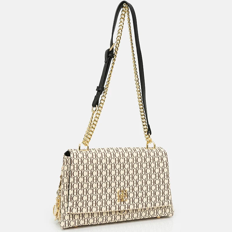 CH Brand Fashion Multifunctional Large Capacity Women's Chain Bag 2025 New High Quality Leather PU Material Women's Shoulder Bag