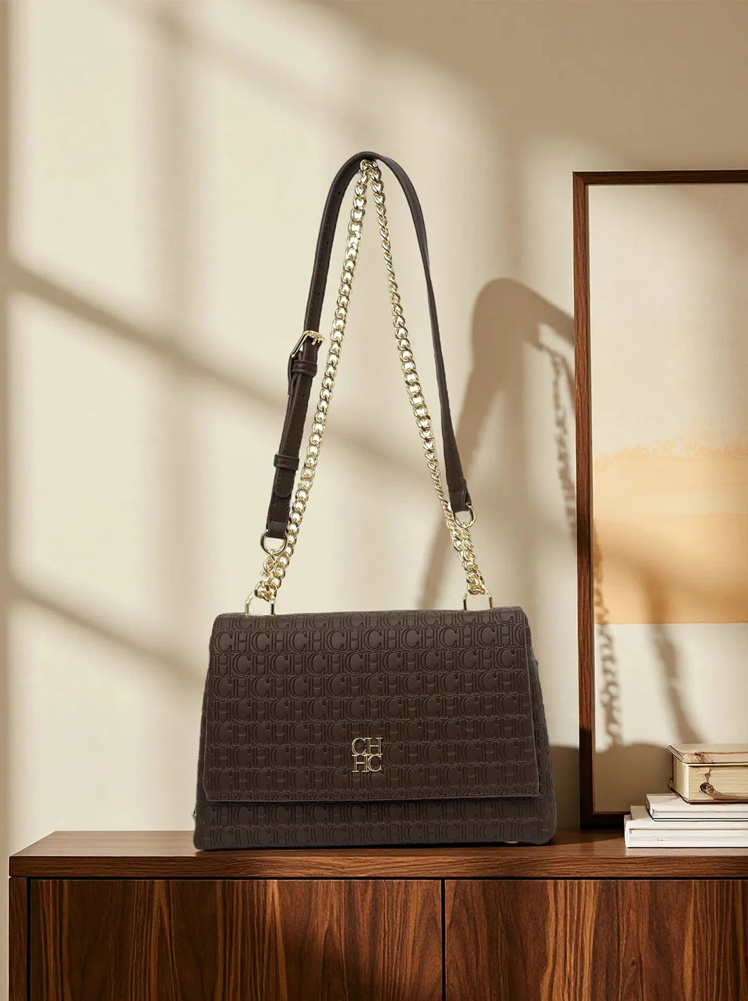 CH Brand Fashion Multifunctional Large Capacity Women's Chain Bag 2025 New High Quality Leather PU Material Women's Shoulder Bag