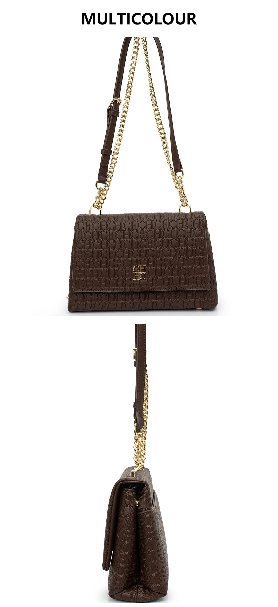 CH Brand Fashion Multifunctional Large Capacity Women's Chain Bag 2025 New High Quality Leather PU Material Women's Shoulder Bag