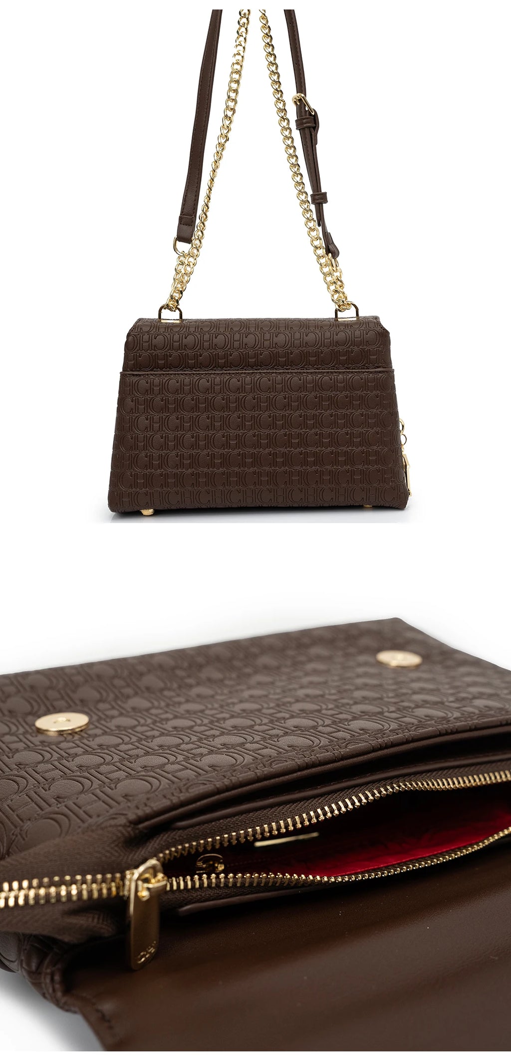 CH Brand Fashion Multifunctional Large Capacity Women's Chain Bag 2025 New High Quality Leather PU Material Women's Shoulder Bag