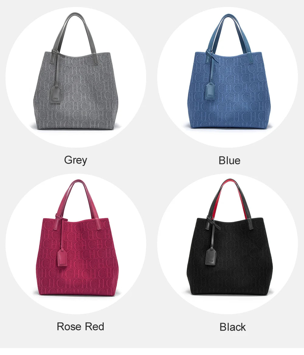 CH Women's Handbag Fashion Classic New Solid Color Letter Design Women's Handbag High Quality Craftsmanship Large Capacity