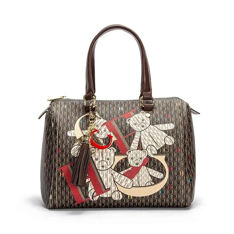CH Women's Commuter Crossbody Bag 2025 Spring New Colorful Printed Women's Handbags Monogram Bronze Fashion Luxury Design