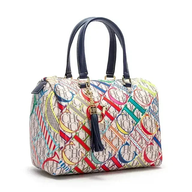 CH Women's Commuter Crossbody Bag 2025 Spring New Colorful Printed Women's Handbags Monogram Bronze Fashion Luxury Design