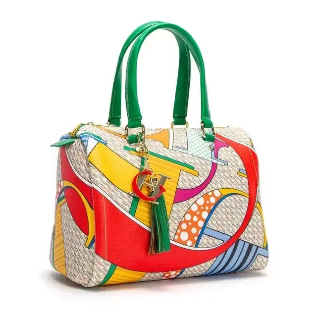 CH Women's Commuter Crossbody Bag 2025 Spring New Colorful Printed Women's Handbags Monogram Bronze Fashion Luxury Design