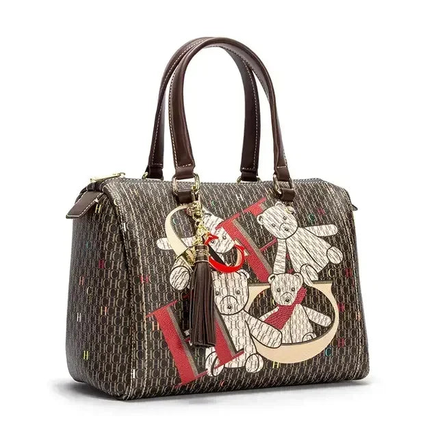 CH Women's Commuter Crossbody Bag 2025 Spring New Colorful Printed Women's Handbags Monogram Bronze Fashion Luxury Design