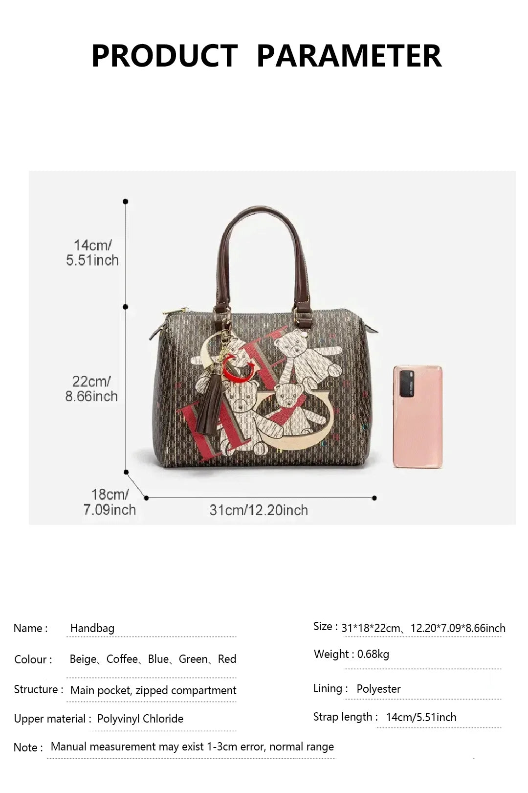 CH Women's Commuter Crossbody Bag 2025 Spring New Colorful Printed Women's Handbags Monogram Bronze Fashion Luxury Design