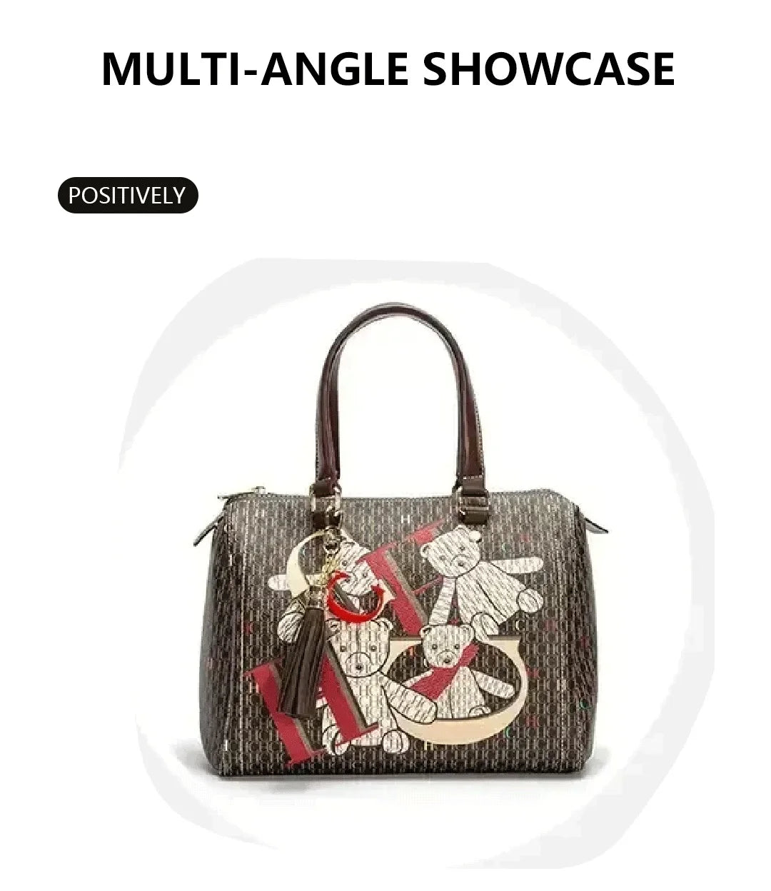 CH Women's Commuter Crossbody Bag 2025 Spring New Colorful Printed Women's Handbags Monogram Bronze Fashion Luxury Design