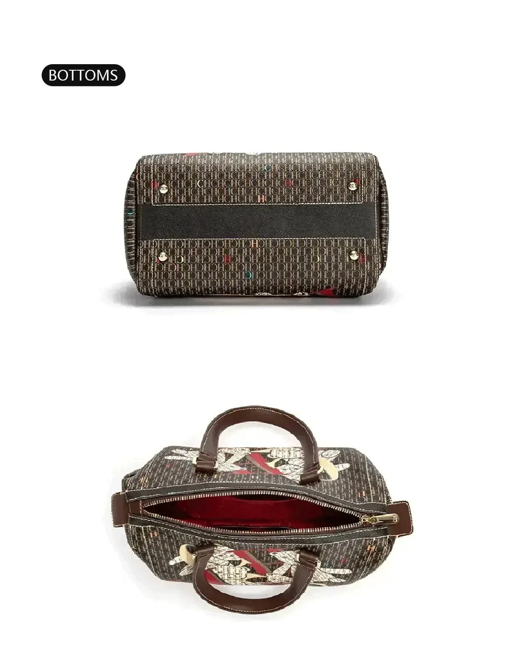 CH Women's Commuter Crossbody Bag 2025 Spring New Colorful Printed Women's Handbags Monogram Bronze Fashion Luxury Design