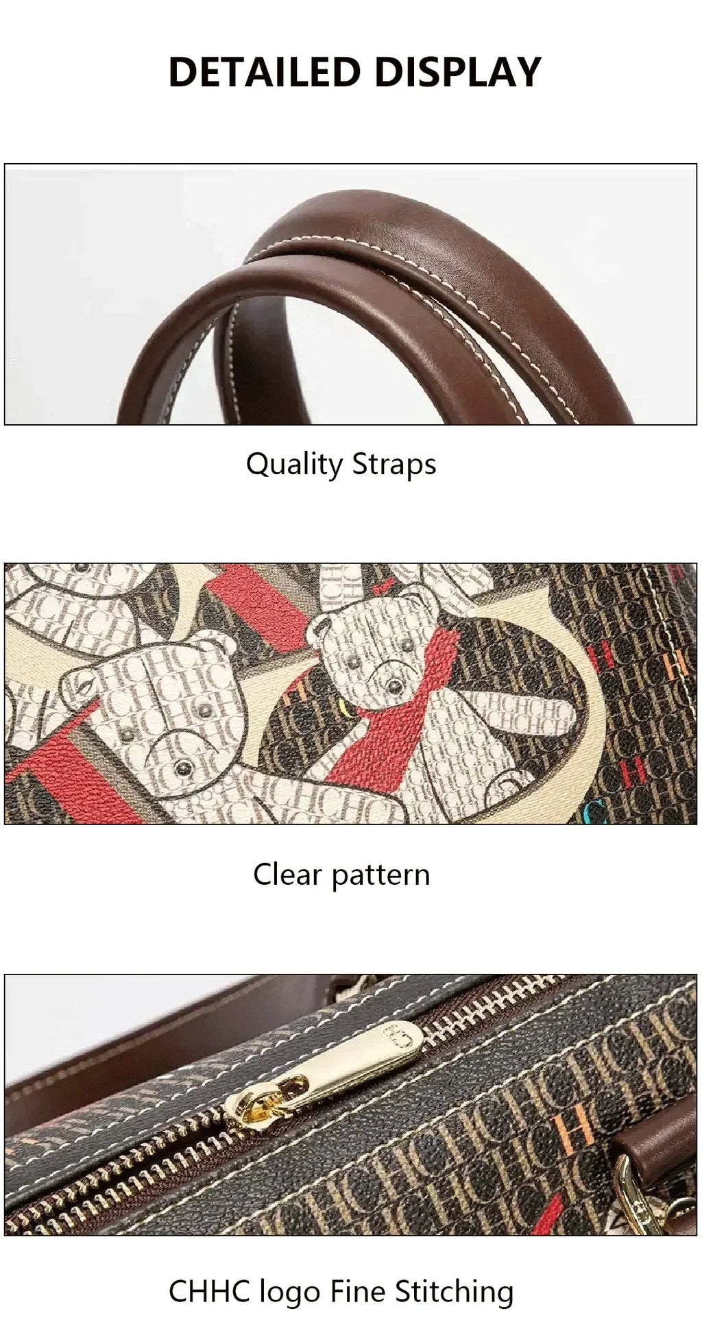 CH Women's Commuter Crossbody Bag 2025 Spring New Colorful Printed Women's Handbags Monogram Bronze Fashion Luxury Design