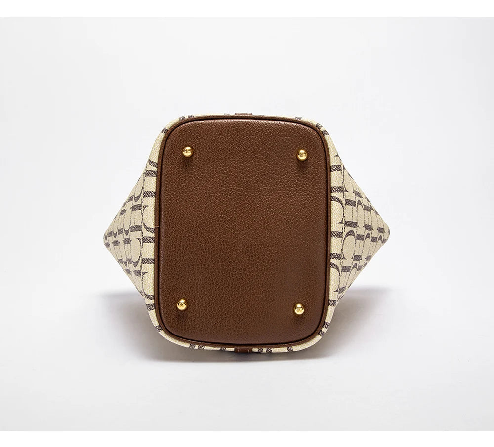 CH Large Capacity Commuter Travel Crossbody Bag Luxury Brand Women's Shoulder Bag Fashion Women's Handbag PVC Jacquard Texture
