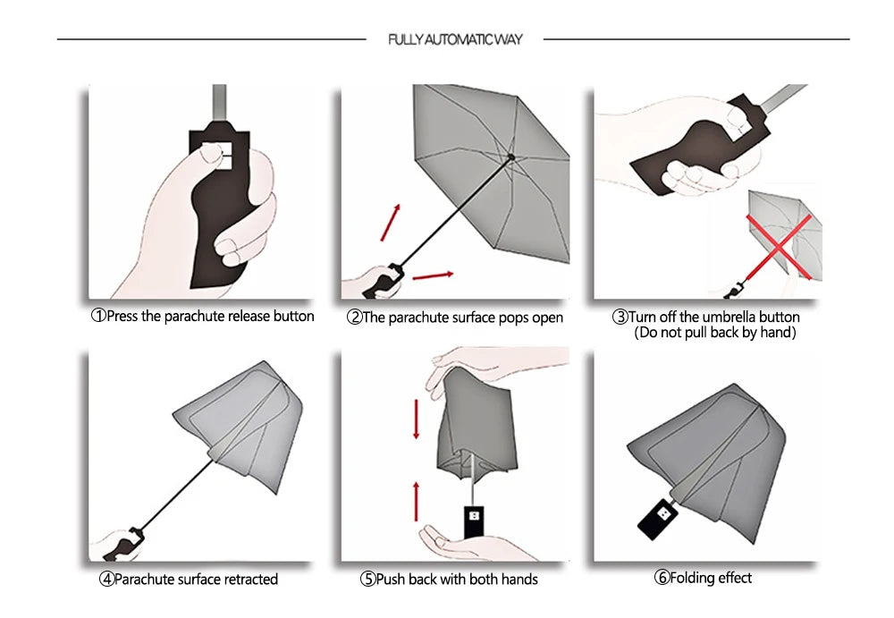 CH Alphabet Print Design Simple Fashion Style Umbrella Versatile Multifunctional Umbrella Easy To Carry Semi-automatic Umbrella