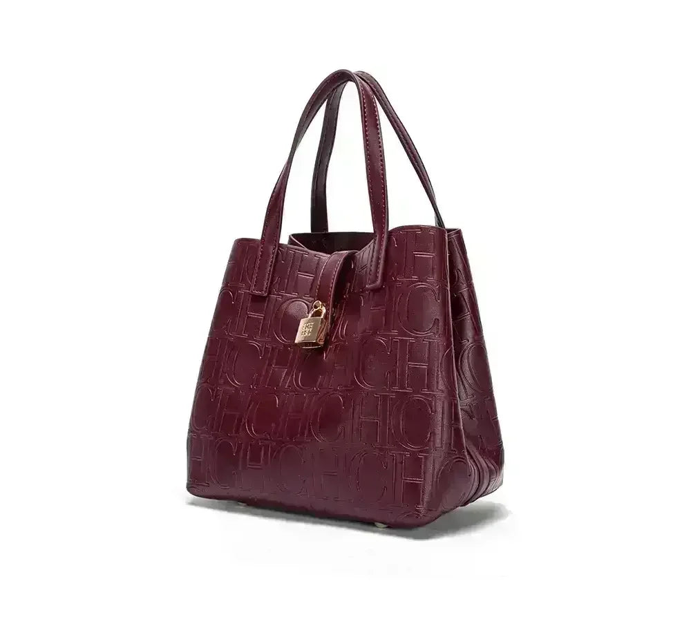 CH Ladies Handbag Classic Fashion Bags Luxury Brand Temperament Ladies Handbag Bucket Bag Large Capacity Letter Element