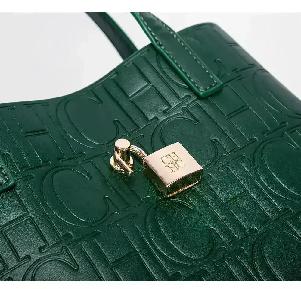 CH Ladies Handbag Classic Fashion Bags Luxury Brand Temperament Ladies Handbag Bucket Bag Large Capacity Letter Element