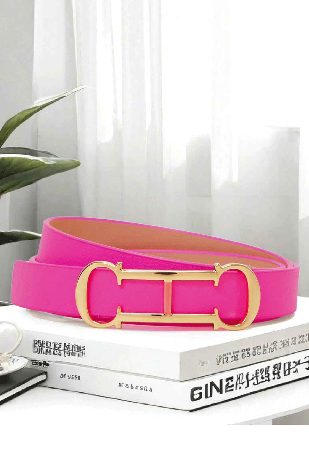 CH Fashionable Women's Belt Designer 2025 New PVC Material Length Adjustable Send Perforated Gift Box Package Women's Belt