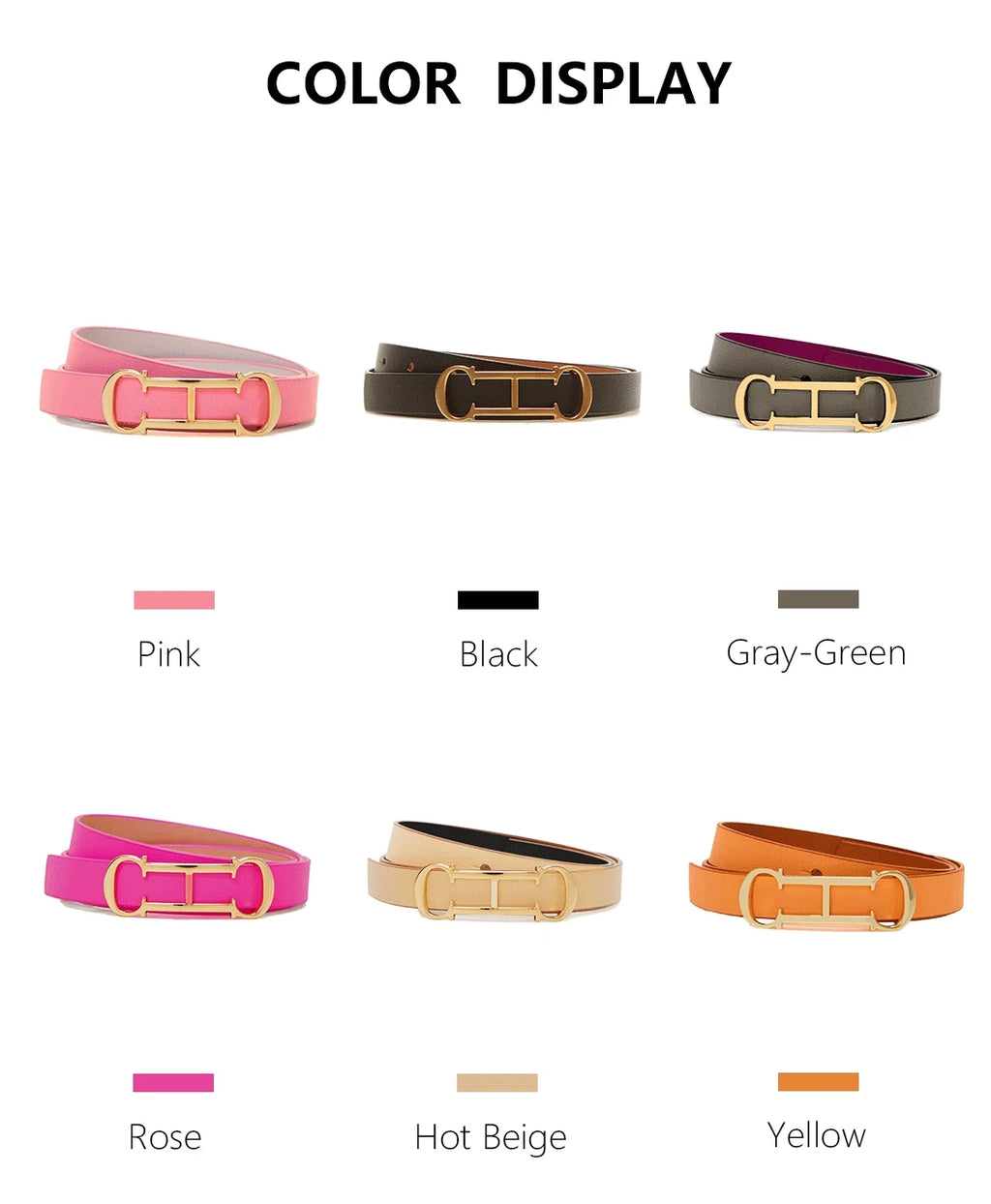 CH Fashionable Women's Belt Designer 2025 New PVC Material Length Adjustable Send Perforated Gift Box Package Women's Belt