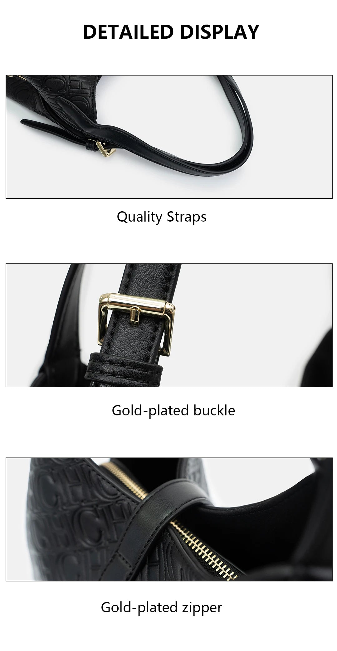 CH Fashion Multifunctional Large Capacity Ladies Handbag High Quality PU Material Ladies Shoulder Bag 2025 New Girls Gifts