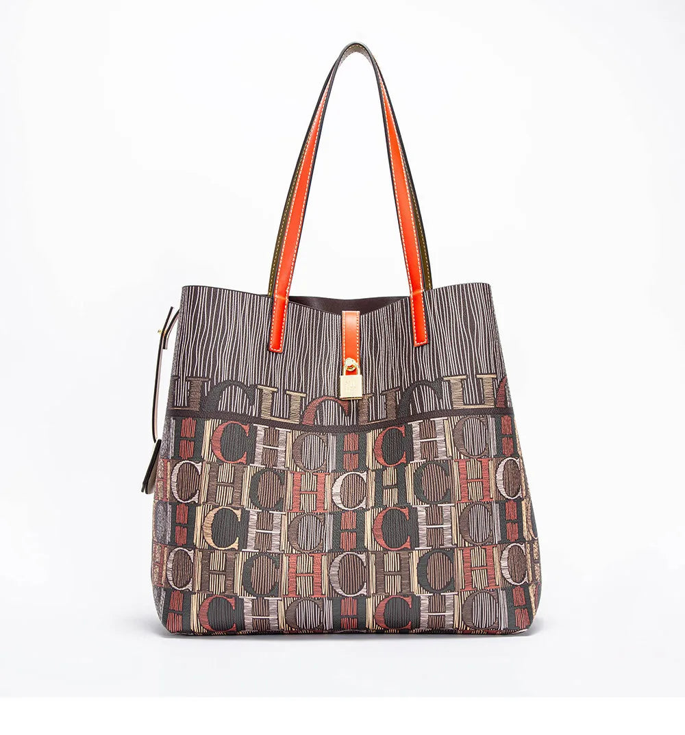CH Ladies Handbag Large Capacity Shoulder Bag Ladies Handbag Luxury Brand 2024 New Multifunctional Fashion Design Classic Retro